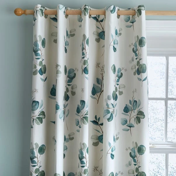 Dunelm Eucalyptus Green Eyelet Curtain 3 Dunelm Eucalyptus Green Eyelet Curtain