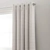 Dunelm Gingham Natural Blackout Eyelet Curtains 1 Dunelm Gingham Natural Blackout Eyelet Curtains -Dunelm Shop 30768736