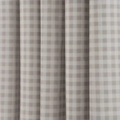 Dunelm Gingham Natural Blackout Eyelet Curtains 10 Dunelm Gingham Natural Blackout Eyelet Curtains -Dunelm Shop 30768736 alt02