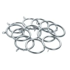 Dunelm Mix And Match Pack Of 12 Unlined Curtain Rings Dia. 28mm
