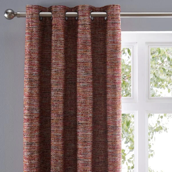 Dunelm Kala Red Eyelet Curtains 3 Dunelm Kala Red Eyelet Curtains