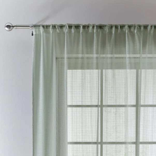 Aspen Sage Slot Top Single Voile Panel 3 Aspen Sage Slot Top Single Voile Panel