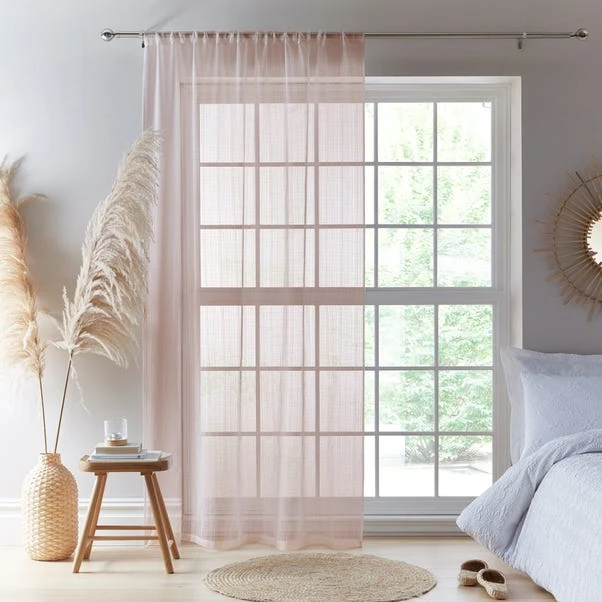 Aspen Blush Slot Top Single Voile Panel 4 Aspen Blush Slot Top Single Voile Panel - Image 2