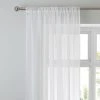 Dunelm Aspen White Sheer Slot Top Single Voile Panel 1 Dunelm Aspen White Sheer Slot Top Single Voile Panel -Dunelm Shop 30768926
