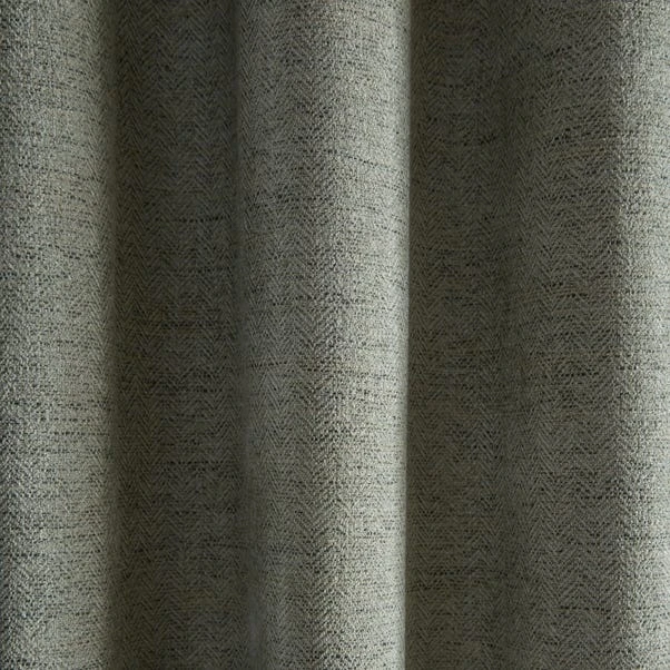 Churchgate Swithland Herringbone Sage Pencil Pleat Curtains 5 Churchgate Swithland Herringbone Sage Pencil Pleat Curtains - Image 3