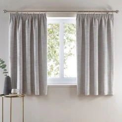 Churchgate Swithland Herringbone White Pencil Pleat Curtains 12 Churchgate Swithland Herringbone White Pencil Pleat Curtains -Dunelm Shop 30768953 alt05