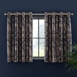 Dunelm Romano Navy Velour Eyelet Curtains 12 Dunelm Romano Navy Velour Eyelet Curtains -Dunelm Shop 30769141 alt05