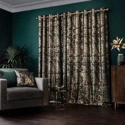 Dunelm Romano Emerald Velour Eyelet Curtains -Dunelm Shop 30769151 alt04
