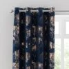 Dunelm Velour Tree Print Navy Eyelet Curtains 1 Dunelm Velour Tree Print Navy Eyelet Curtains -Dunelm Shop 30769160
