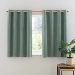 Dunelm Luna Brushed Lilypad Blackout Eyelet Curtains 13 Dunelm Luna Brushed Lilypad Blackout Eyelet Curtains -Dunelm Shop 30769326 alt05