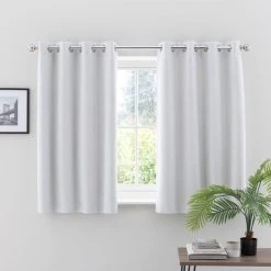 Dunelm Ultra Blackout Touch Of Linen Ivory Eyelet Curtains 13 Dunelm Ultra Blackout Touch Of Linen Ivory Eyelet Curtains -Dunelm Shop 30769371 alt05