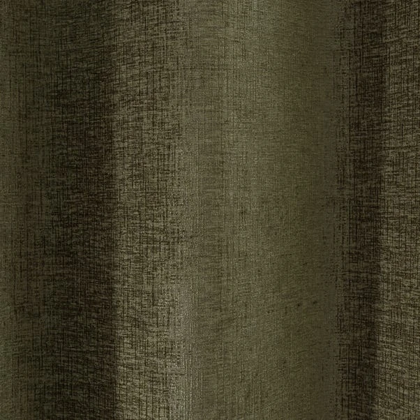 Luxury Collection Chenille Olive Eyelet Curtains 5 Luxury Collection Chenille Olive Eyelet Curtains - Image 3
