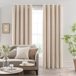 Dunelm Damask Cut Velvet Ivory Eyelet Curtains 9 Dunelm Damask Cut Velvet Ivory Eyelet Curtains -Dunelm Shop 30769422 alt01