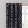 Dunelm Geo Cut Velvet Navy Eyelet Curtains -Dunelm Shop 30769452
