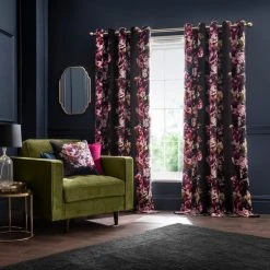Dunelm Maximalism Multi Eyelet Curtains -Dunelm Shop 30769461 alt01