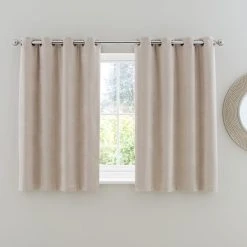 Dunelm Ultra Blackout Natural Chenille Eyelet Curtains 13 Dunelm Ultra Blackout Natural Chenille Eyelet Curtains -Dunelm Shop 30769501 alt05