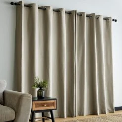 Dunelm Adley 100% Cotton Mushroom Eyelet Curtains 10 Dunelm Adley 100% Cotton Mushroom Eyelet Curtains -Dunelm Shop 30769527 alt04