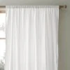Dunelm Crinkle Cotton White Slot Top Single Voile Panel 1 Dunelm Crinkle Cotton White Slot Top Single Voile Panel -Dunelm Shop 30769572