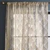 Dunelm Geo Foil Gold Slot Top Single Voile Panel 2 Dunelm Geo Foil Gold Slot Top Single Voile Panel -Dunelm Shop 30769585