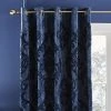 Dunelm Louella Damask Navy Eyelet Curtains -Dunelm Shop 30769632