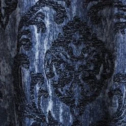 Dunelm Louella Damask Navy Eyelet Curtains -Dunelm Shop 30769632 alt02