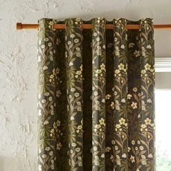 Natural History Museum Meadow Floral Natural Eyelet Curtains