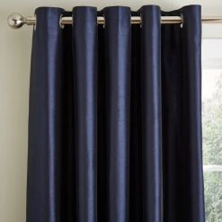 Montana Navy Eyelet Curtains