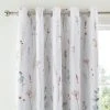 Dunelm Dried Flowers Blush Blackout Eyelet Curtains -Dunelm Shop 30770532