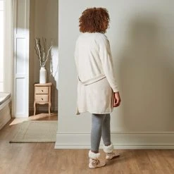 Dunelm Supersoft Lightweight Natural Dressing Gown 12 Dunelm Supersoft Lightweight Natural Dressing Gown -Dunelm Shop 30770893 alt04