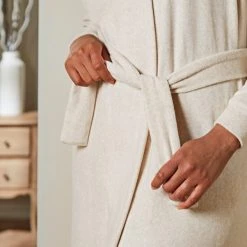Dunelm Supersoft Lightweight Natural Dressing Gown 13 Dunelm Supersoft Lightweight Natural Dressing Gown -Dunelm Shop 30770893 alt05