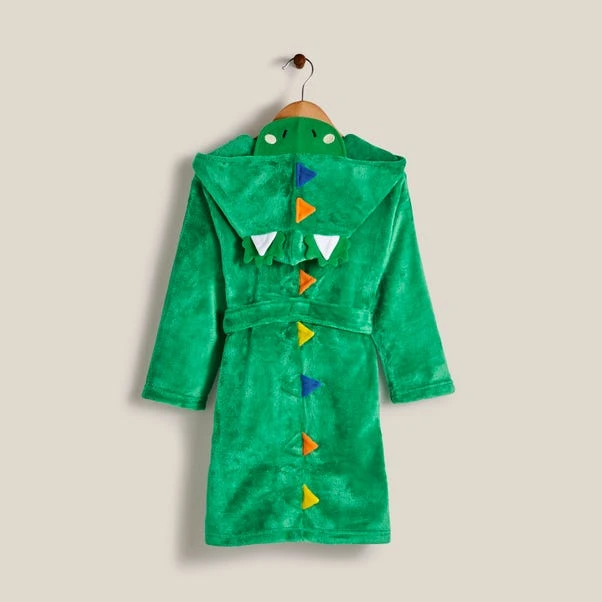 Dunelm Kids Dino Dressing Gown 4 Dunelm Kids Dino Dressing Gown - Image 2