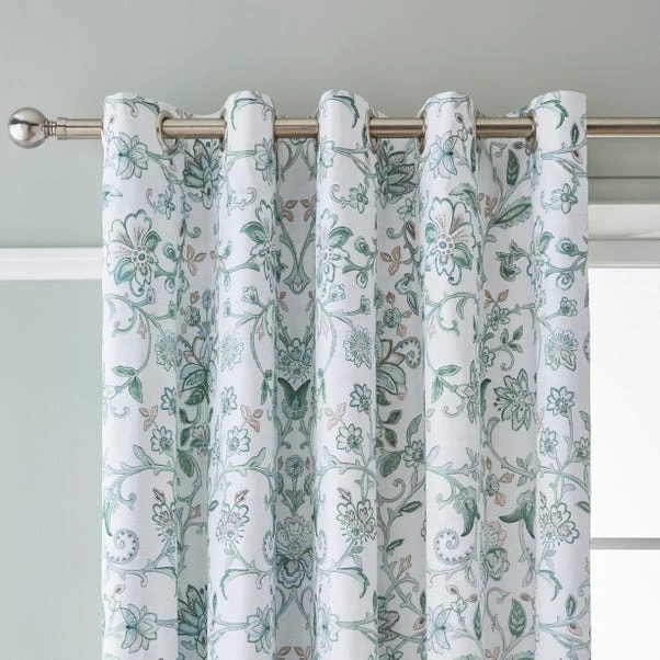 Dorma Winterbourne Green Blackout Eyelet Curtains 3 Dorma Winterbourne Green Blackout Eyelet Curtains