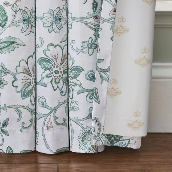 Dorma Winterbourne Green Blackout Eyelet Curtains 5 Dorma Winterbourne Green Blackout Eyelet Curtains - Image 3