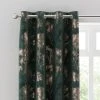 Dunelm Velour Tree Print Emerald Eyelet Curtains 1 Dunelm Velour Tree Print Emerald Eyelet Curtains -Dunelm Shop 30772392