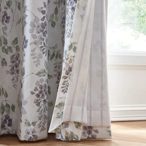 Dunelm Wisteria Mauve Eyelet Curtains 8 Dunelm Wisteria Mauve Eyelet Curtains - Image 6
