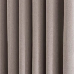 Dunelm Luna Brushed Pebble Blackout Eyelet Door Curtain 9 Dunelm Luna Brushed Pebble Blackout Eyelet Door Curtain -Dunelm Shop 30778534 alt02