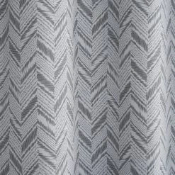 Dunelm Chevron Printed Grey Blackout Eyelet Curtains 9 Dunelm Chevron Printed Grey Blackout Eyelet Curtains -Dunelm Shop 30779255 alt02