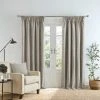 Dunelm Wynter Sandstone Thermal Pencil Pleat Curtains -Dunelm Shop 30779344