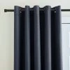 Dunelm Berlin Thermal Blackout Charcoal Eyelet Door Curtain 2 Dunelm Berlin Thermal Blackout Charcoal Eyelet Door Curtain -Dunelm Shop 30779726