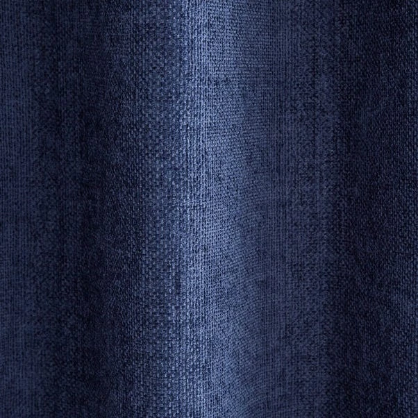 Dunelm Ensley Chenille Thermal Luxe Navy Eyelet Curtains 5 Dunelm Ensley Chenille Thermal Luxe Navy Eyelet Curtains - Image 3