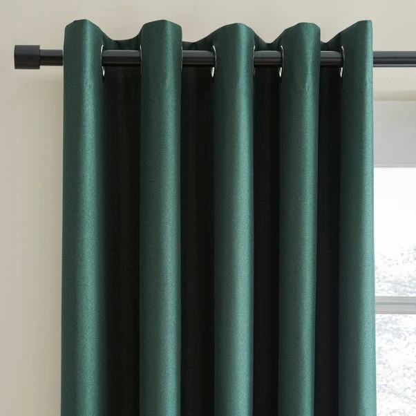 Dunelm Berlin Bottle Green Thermal Blackout Eyelet Curtains 3 Dunelm Berlin Bottle Green Thermal Blackout Eyelet Curtains