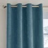 Dunelm Ensley Chenille Thermal Peacock Eyelet Curtains 2 Dunelm Ensley Chenille Thermal Peacock Eyelet Curtains -Dunelm Shop 30779919