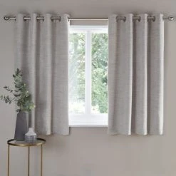 Churchgate Swithland Herringbone White Eyelet Curtains 13 Churchgate Swithland Herringbone White Eyelet Curtains -Dunelm Shop 30780429 alt05