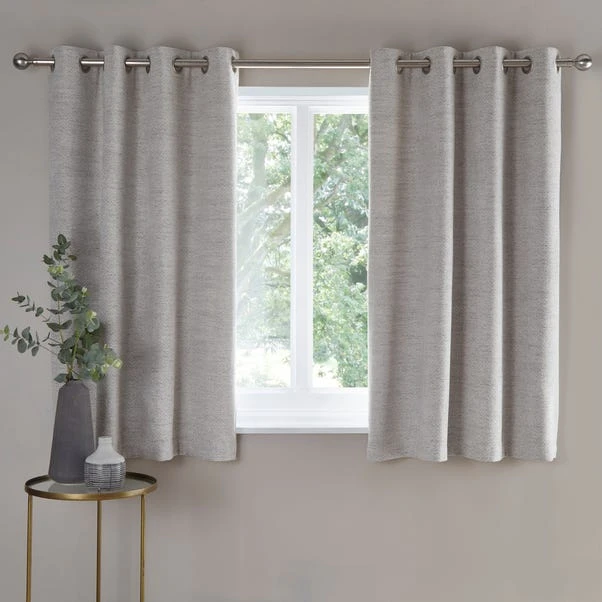Churchgate Swithland Herringbone White Eyelet Curtains 8 Churchgate Swithland Herringbone White Eyelet Curtains - Image 6