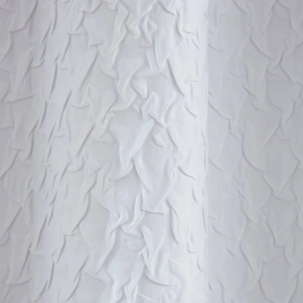 Dunelm Edison Embossed Textured White Blackout Eyelet Curtains 5 Dunelm Edison Embossed Textured White Blackout Eyelet Curtains - Image 3
