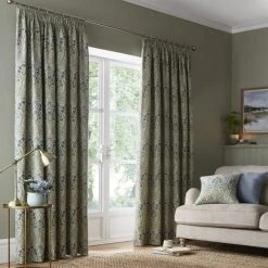 Dunelm Lucetta Prussian Blue Pencil Pleat Curtains