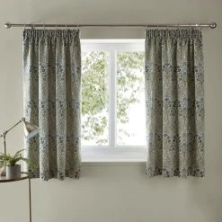 Dunelm Lucetta Prussian Blue Pencil Pleat Curtains 11 Dunelm Lucetta Prussian Blue Pencil Pleat Curtains -Dunelm Shop 30794917 alt03