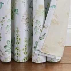 Dorma Flora Botanica Green Blackout Eyelet Curtains 8 Dorma Flora Botanica Green Blackout Eyelet Curtains -Dunelm Shop 30798748 alt02