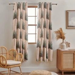 Dunelm Palm Natural Eyelet Curtains 8 Dunelm Palm Natural Eyelet Curtains -Dunelm Shop 30800688 alt01