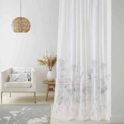 Catherine Lansfield Meadowsweet Floral Slot Top Voile Curtain Panel 10 Catherine Lansfield Meadowsweet Floral Slot Top Voile Curtain Panel -Dunelm Shop 30800818 alt03